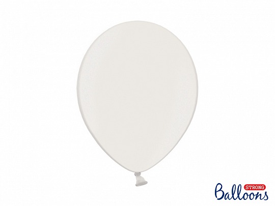 Párty balóniky - Strong Balloons Ø 30 cm, Metallic Pure White (1 ks) - BL05-0002