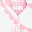 Párty balónik - folióvý - Heart - It's a girl (1 ks) - BL06-0005