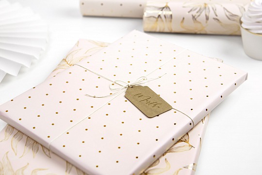 Baliaci papier - Wrapping paper pink, mix (2 ks) - BP4002