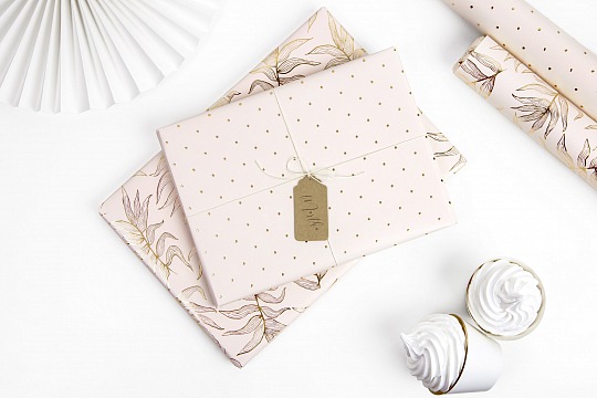 Baliaci papier - Wrapping paper pink, mix (2 ks) - BP4002
