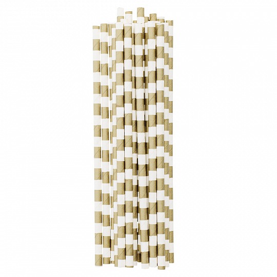 Slamky - Stripes Gold (25 Ks) - BR5052