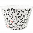 Košíček na cupcake - Hearts (12 ks) - CC5021