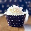 Košíček na cupcake - Anchors (12 Ks) - CC5024