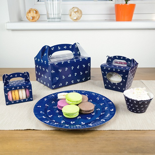 Košíček na cupcake - Anchors (12 Ks) - CC5024