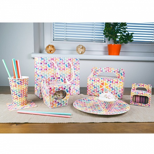 Košíček na cupcake - Triangles (12 Ks) - CC5025