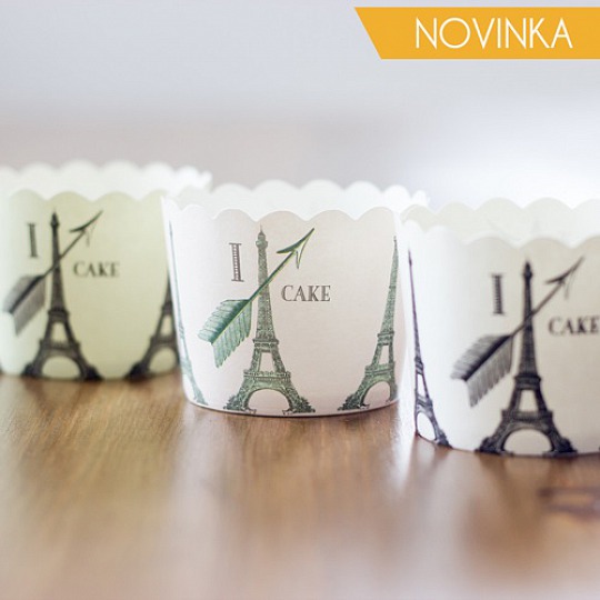 Košíček na cupcake - Miss Étoile - Paris White (24 Ks) - CC5037