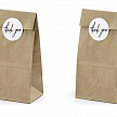 Ďakovné vrecko - Treat bags, kraft (6 ks) - DP4000