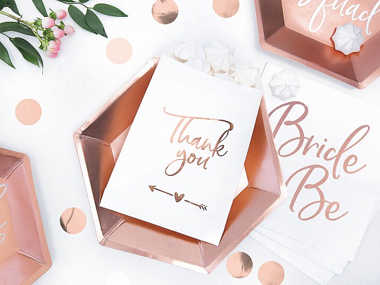 PártyDeco - Confetti Circles, rose gold (15 g) - DS005