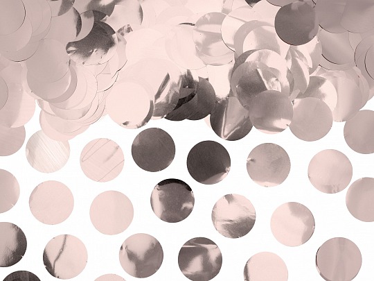 PártyDeco - Confetti Circles, rose gold (15 g) - DS005