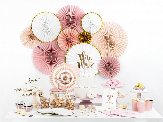 PártyDeco - Confetti Circles, rose gold (15 g) - DS005