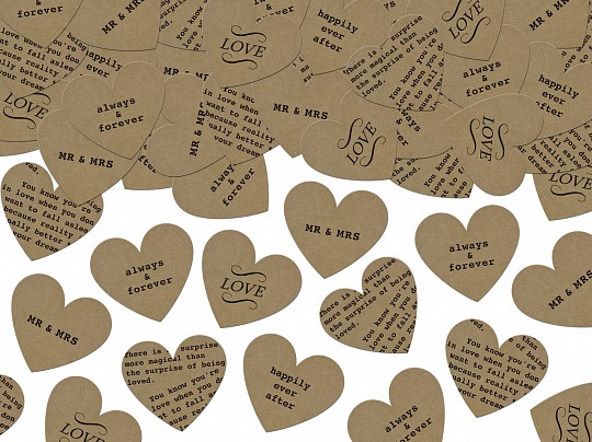 PártyDeco - Confetti Hearts, mix, 3g - DS006