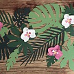 PártyDeco - Paper decorations Aloha - Orchids (6 ks) - DS008