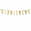 Párty girlanda - Bunting, gold - GR4002
