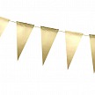 Párty girlanda - Bunting, gold - GR4002