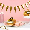 Párty girlanda - Bunting, gold - GR4002