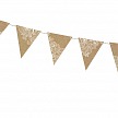 Párty girlanda- Bunting, kraft - GR4004