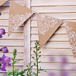 Párty girlanda- Bunting, kraft - GR4004