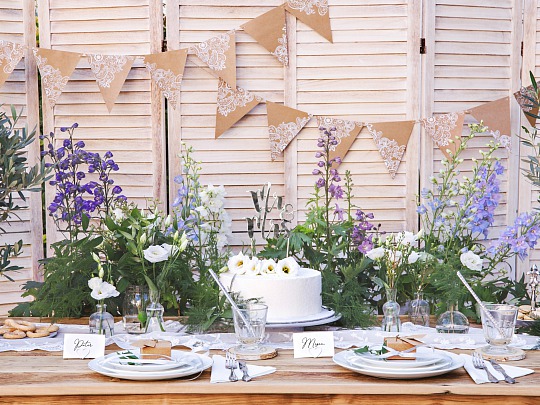 Párty girlanda- Bunting, kraft - GR4004