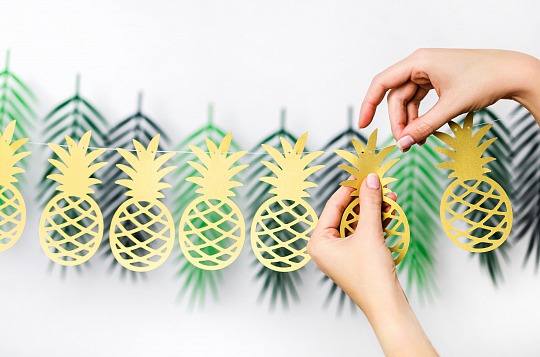 Párty girlanda - Garland Aloha - Pineapples (1 ks) - GR4007