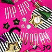 Párty girlanda - Banner Hip Hip Hooray, gold (1 ks) - GR4008