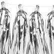 Párty girlanda - Tassel garland, silver (1 ks) - GR4009