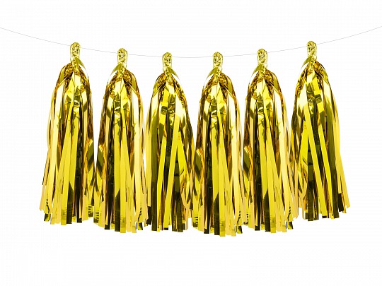 Párty girlanda - Tassel garland, gold (1 ks) - GR4010