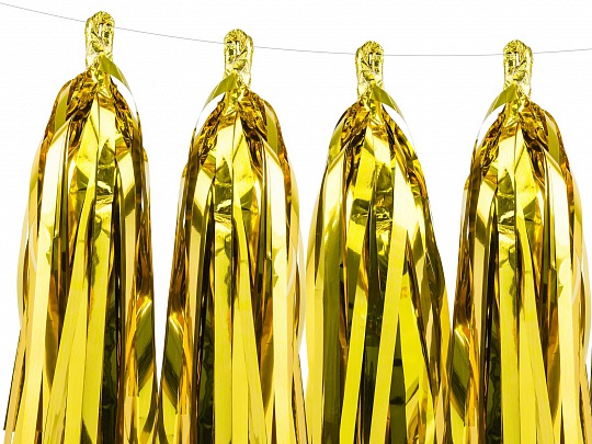 Párty girlanda - Tassel garland, gold (1 ks) - GR4010