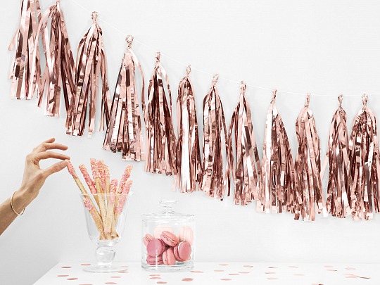Párty girlanda - Tassel garland, rose gold (1 ks) - GR4011