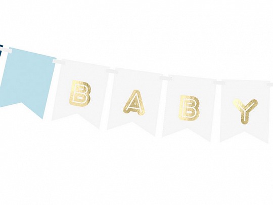 Párty girlanda - Banner Baby Boy, mix (1 ks) - GR4012