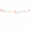Párty girlanda - Banner Baby Girl, mix (1 ks) - GR4013