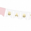 Párty girlanda - Banner Baby Girl, mix (1 ks) - GR4013