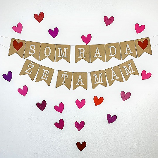Párty girlanda - Som rada / rád, že ťa mám - GR5092-10