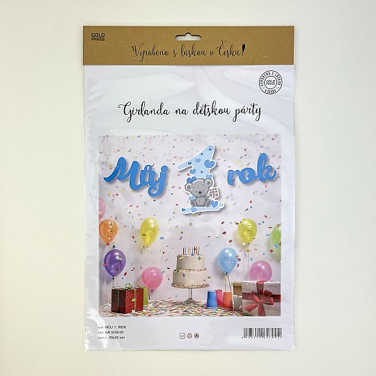 Párty girlanda - Môj 1. rok - modrá - GR5100-01