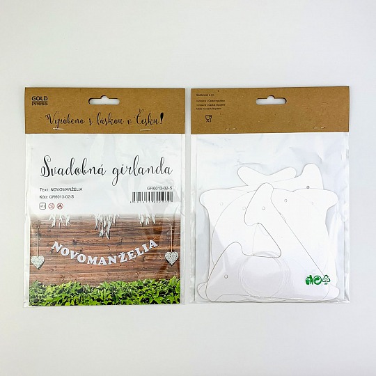 Svadobná girlanda - NOVOMANŽELIA - GR6013-02-S