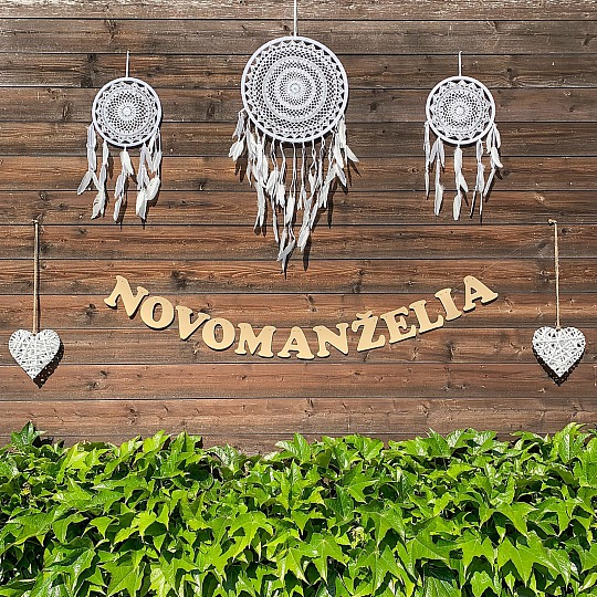 Svadobná girlanda - NOVOMANŽELIA - GR6013-25-S