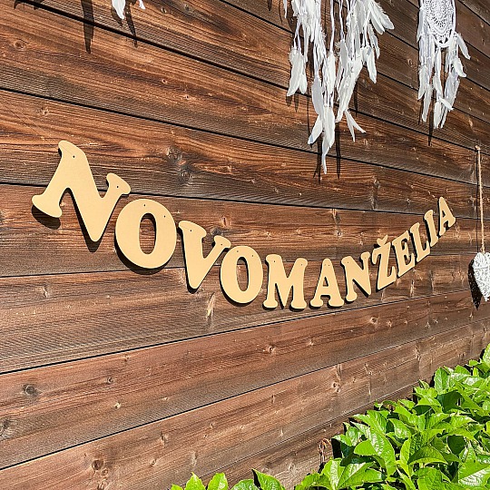 Svadobná girlanda - NOVOMANŽELIA - GR6013-25-S