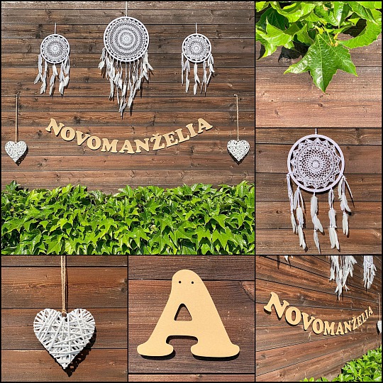 Svadobná girlanda - NOVOMANŽELIA - GR6013-25-S