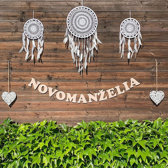 Svadobná girlanda - NOVOMANŽELIA - GR6013-28-S