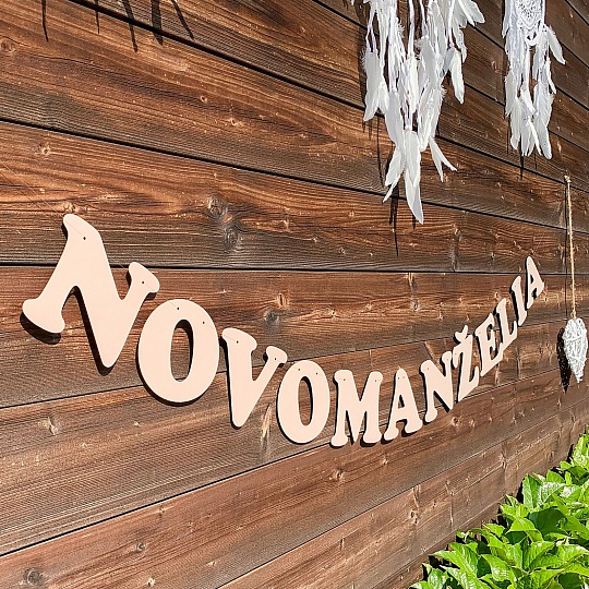 Svadobná girlanda - NOVOMANŽELIA - GR6013-28-S