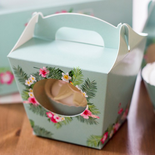 Krabička na cupcake - Flamingos (8 Ks) - K11-5020-01