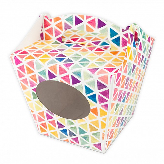 Krabička na cupcake - Triangles (8 Ks) - K11-5025-01