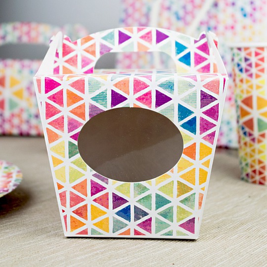 Krabička na cupcake - Triangles (8 Ks) - K11-5025-01