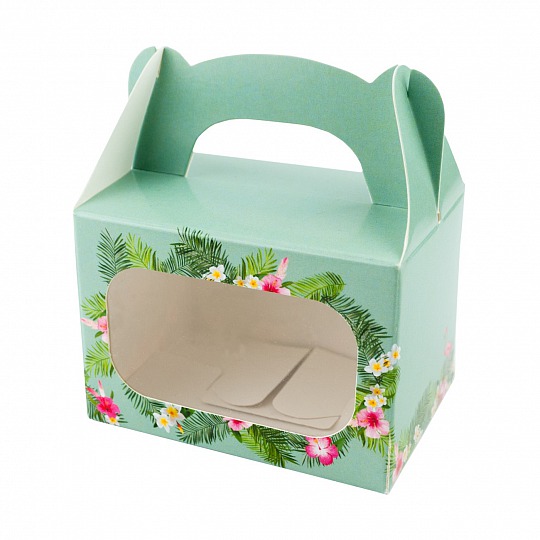 Krabička na makrónky - Flamingos - K12-5020-01