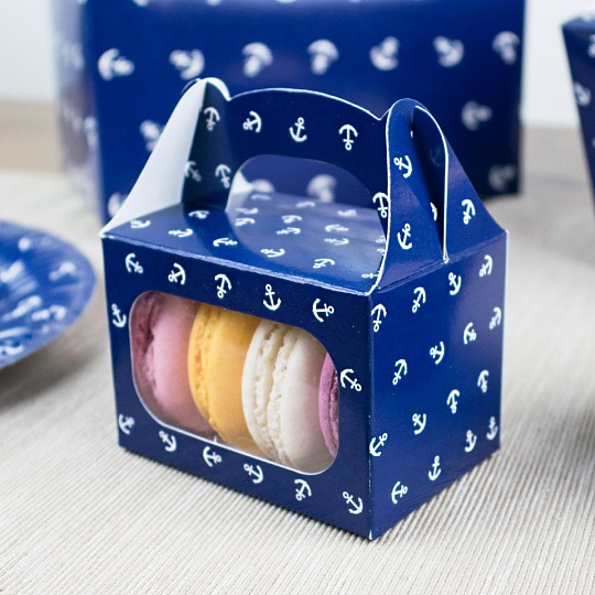 Krabička na makrónky - Anchors - K12-5024-01
