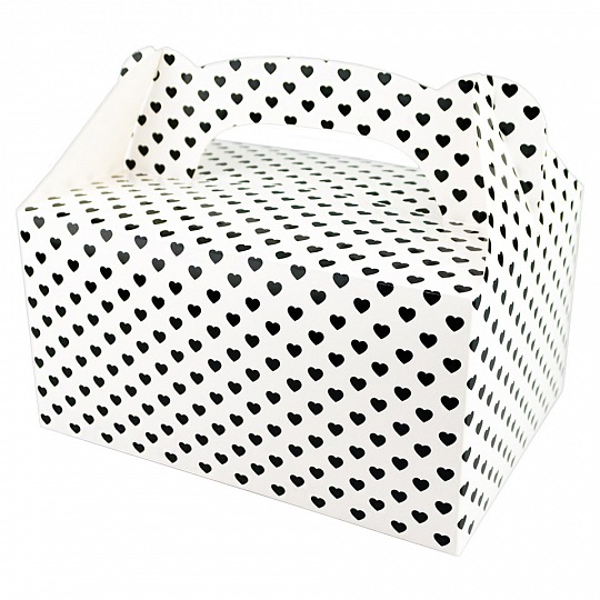 Krabička na zákusky - Black Hearts - K63-5019-01