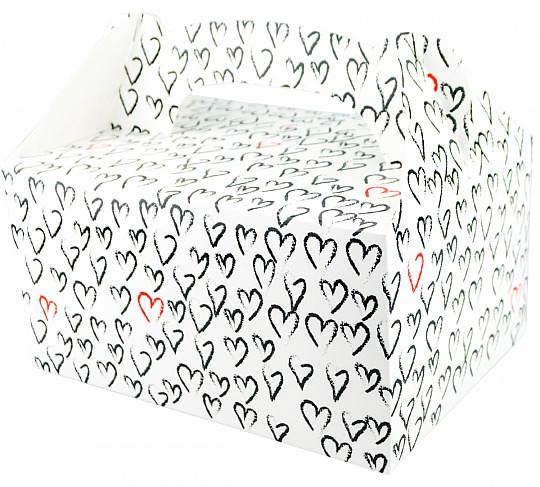 Krabička na zákusky - Hearts - K63-5021-01