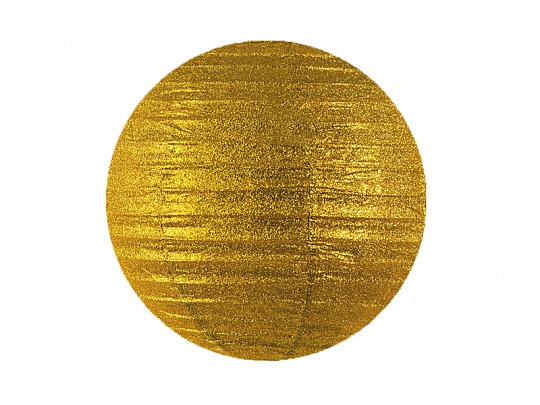 Lampión - Glittery lantern, gold, Ø 25 cm (1 ks) - LP4009
