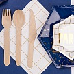 Drevené príbory - Wooden cutlery, mix (18 ks) - PB001