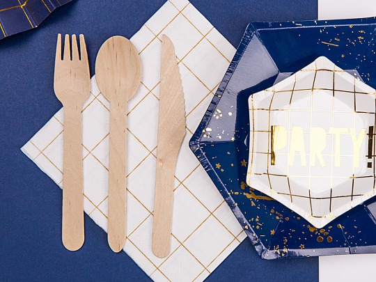 Drevené príbory - Wooden cutlery, mix (18 ks) - PB001