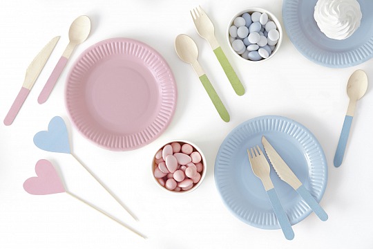 Drevené príbory - Wooden Cutlery, mix (18 ks) - PB002
